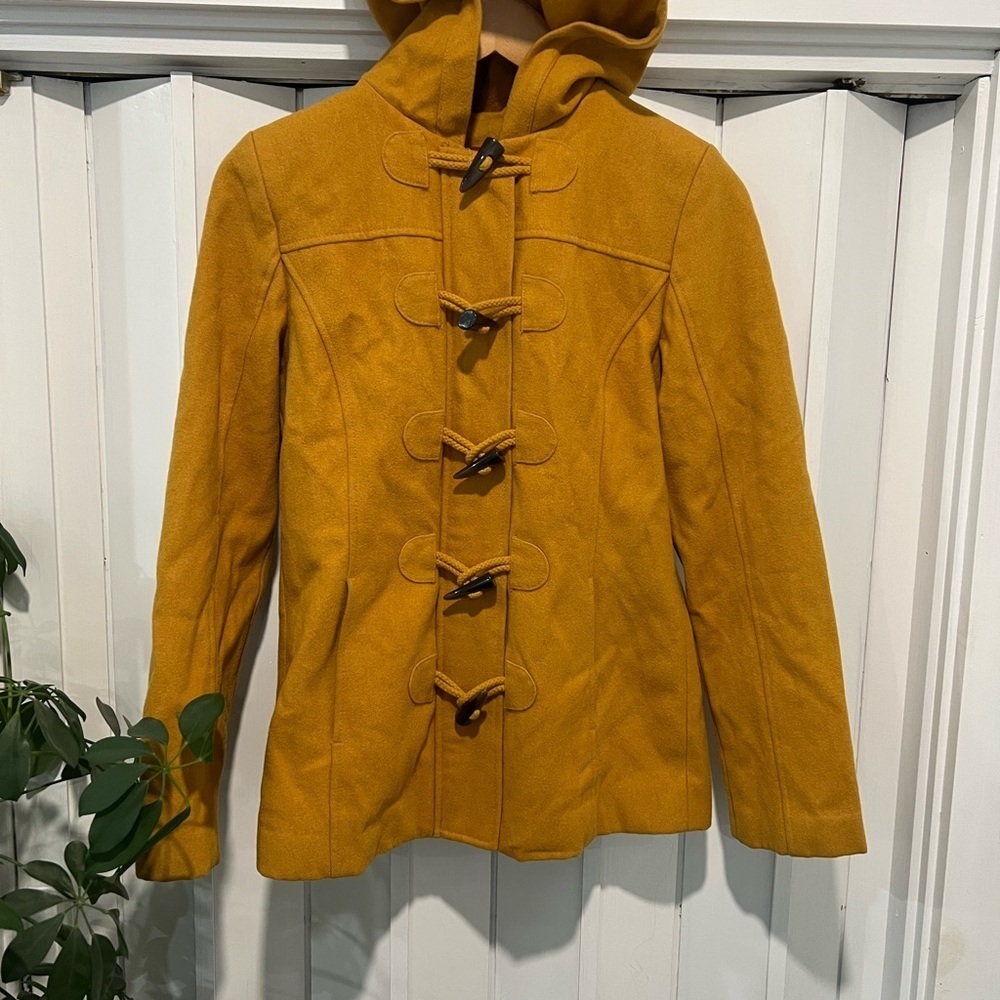 Merona Women's Golden Yellow Toggle Pea Coat